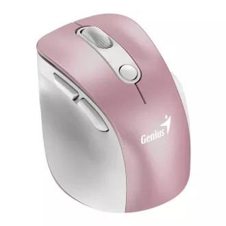 Genius Ergo 9000S Pre/Ergonomická/Optická/Pre pravákov/2 400 DPI/USB+BT/Ružová