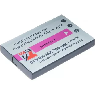 Batéria T6 Power NP-60, KLIC-5000, NP-30, LI-20B, A1812A, L1812A, L1812B, 1000mAh, 3,7Wh