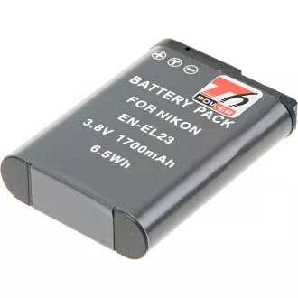 Batéria T6 power Nikon EN-EL23, 1700mAh, čierna