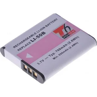 Batéria T6 Power pre Li-50B, D-Li92, DB-100, VW-VBX090, NP-150, LB-050, LB-052, 730mAh, 2,7Wh Batéria T6 Power pre Li-50B, D-Li92, DB-100, VW-VBX090, NP-150, LB-050, LB-052, 730mAh, 2,7Wh