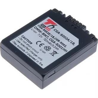 Batéria T6 Power Panasonic DMW-BM7, CGA-S002E, CGA-S002, 720mAh, 5,2Wh