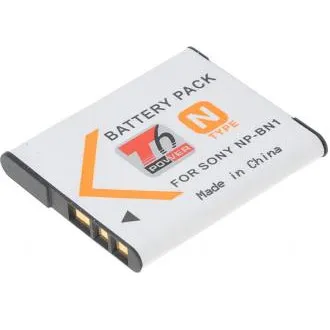Batéria T6 Power Sony NP-BN1, 600mAh, 2,2Wh, sivá Batéria T6 Power Sony NP-BN1, 600mAh, 2,2Wh, sivá