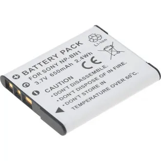 Batéria T6 Power Sony NP-BN1, 600mAh, 2,2Wh, sivá Batéria T6 Power Sony NP-BN1, 600mAh, 2,2Wh, sivá