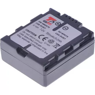 Batéria T6 Power pre Panasonic VW-VBD070, CGA-DU07, CGR-DU07, Hitachi DZ-BP07S, 720mAh, 5,2Wh Batéria T6 Power pre Panasonic VW-VBD070, CGA-DU07, CGR-DU07, Hitachi DZ-BP07S, 720mAh, 5,2Wh