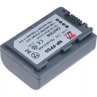 Batéria T6 Power Sony NP-FP30, NP-FP50, 750mAh, 5,4Wh, sivá