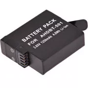Batéria T6 Power pre GoPro Hero5, Hero6 Black, AHDBT-501, AABAT-001, 601-10197-000, 1250mAh, 4,8Wh