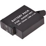 Batéria T6 Power pre GoPro Hero5, Hero6 Black, AHDBT-501, AABAT-001, 601-10197-000, 1250mAh, 4,8Wh