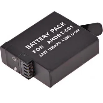 Batéria T6 Power pre GoPro Hero5, Hero6 Black, AHDBT-501, AABAT-001, 601-10197-000, 1250mAh, 4,8Wh Batéria T6 Power pre GoPro Hero5, Hero6 Black, AHDBT-501, AABAT-001, 601-10197-000, 1250mAh, 4,8Wh