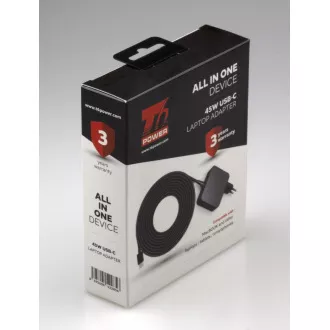 T6 Power univerzálny adaptér k notebooku, 45W, USB-C