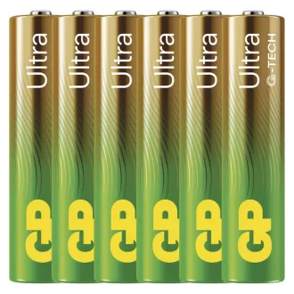 GP Alkalická batéria ULTRA AAA (LR03) - 6ks