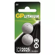GP CR2025 Lítiová gombíková batéria (2ks)