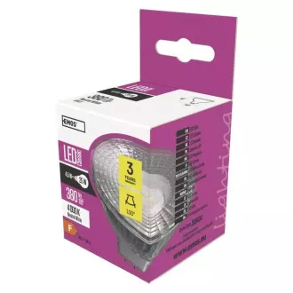 EMOS LED ŽIAROVKA CLASSIC MR16 4,5 W (25 W) 380lm GU5.3 NW EMOS LED ŽIAROVKA CLASSIC MR16 4,5 W (25 W) 380lm GU5.3 NW