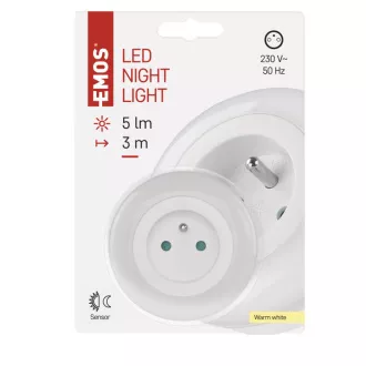 EMOS LED Nočné svetlo P3320, nočný senzor