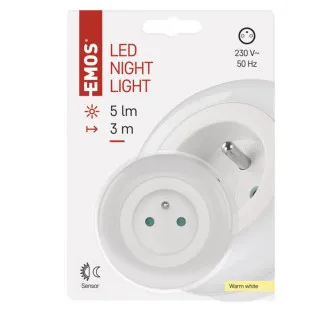 EMOS LED Nočné svetlo P3320, nočný senzor - Rozbalené