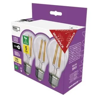 LED žiarovka A60/E27/3,8W/60W/806lm/teplá biela,3ks LED žiarovka A60/E27/3,8W/60W/806lm/teplá biela,3ks