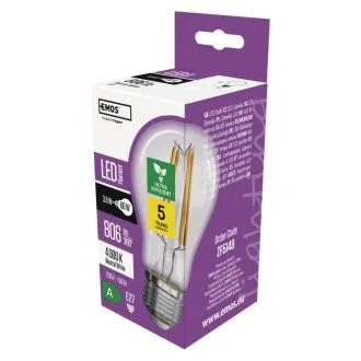 LED žiarovka A60/E27/3,8W/60W/806lm/neutrálna biela LED žiarovka A60/E27/3,8W/60W/806lm/neutrálna biela
