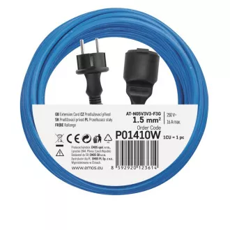 EMOS PREDLŽKA 1Z 10M 1,5MM NEMRZNÚCI KÁBEL