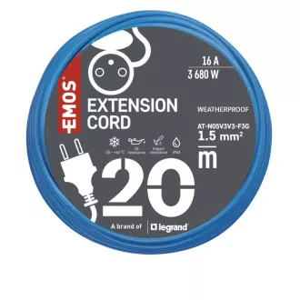 EMOS PREDĹŽKA 1Z 20M 1,5MM NEMRZNÚCI KÁBEL