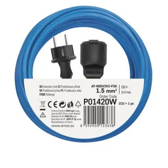 EMOS PREDĹŽKA 1Z 20M 1,5MM NEMRZNÚCI KÁBEL EMOS PREDĹŽKA 1Z 20M 1,5MM NEMRZNÚCI KÁBEL