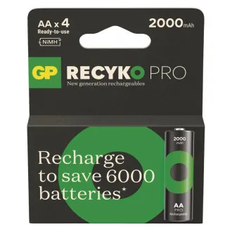 GP Nabíjací bat. ReCyko Pro AA (HR6) 2000mAh - 4ks