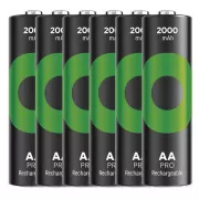 GP Nabíjací bat. ReCyko Pre AA (HR6) 2000mAh - 6ks