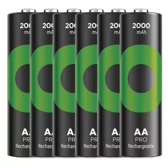 GP Nabíjací bat. ReCyko Pre AA (HR6) 2000mAh - 6ks GP Nabíjací bat. ReCyko Pre AA (HR6) 2000mAh - 6ks