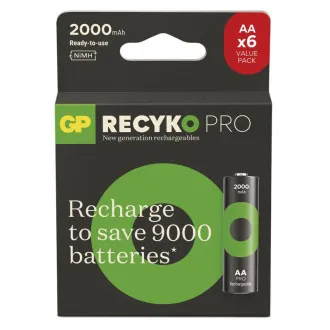 GP Nabíjací bat. ReCyko Pre AA (HR6) 2000mAh - 6ks