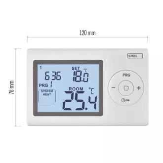 EMOS Programovateľný termostat-drôtový P5607 EMOS Programovateľný termostat-drôtový P5607