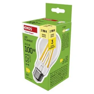 EMOS LED FLM A60 10,5 W (100 W) 1521lm E27 WW
