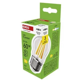 EMOS LED FLM MINI GL 5,9 W (60 W) 806lm E27 NW EMOS LED FLM MINI GL 5,9 W (60 W) 806lm E27 NW