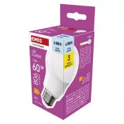 EMOS LED CLS A60 7W (60W) 806lm E27 CW