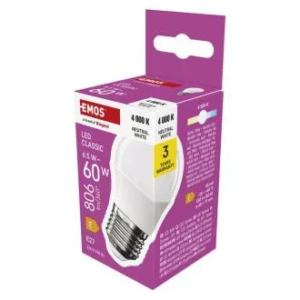 LED CLS MINI GLOBE 6,5 W (60 W) 806lm E27 NW LED CLS MINI GLOBE 6,5 W (60 W) 806lm E27 NW