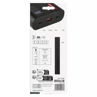 EMOS PWB NTBF30 27000 MAH 100 W PD 1×USB-C 1×USB-A