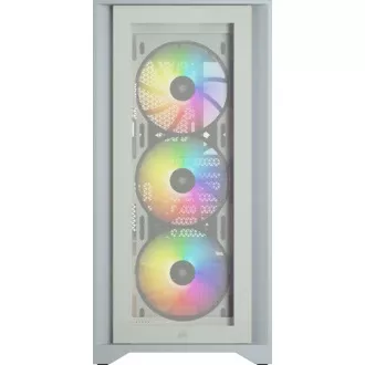 CORSAIR iCUE 4000X RGB TG mid-tower, biela CORSAIR iCUE 4000X RGB TG mid-tower, biela