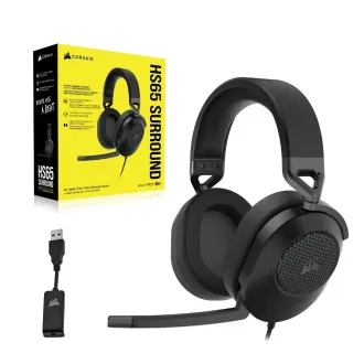 CORSAIR HS65 SURROUND/7.1/Jack/Drôt/Čierna