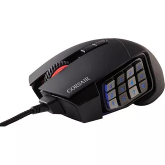 CORSAIR Scimitar Elite/Herná/Optická/Pre pravákov/18 000 DPI/Drôtová USB/Čierna