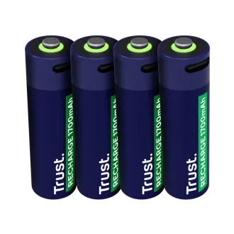 TRUST USB-C RECHARGEABLE BATTERIES 4P - AA TRUST USB-C RECHARGEABLE BATTERIES 4P - AA