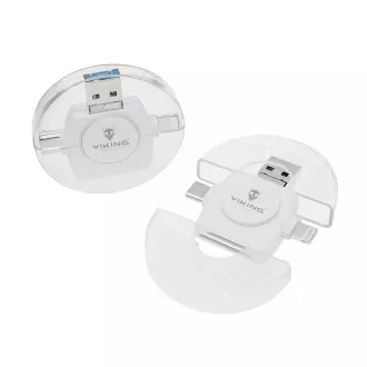 VIKING ČÍTAČKA PAMÄŤOVÝCH KARIET V4 USB3.0 4V1 biela VIKING ČÍTAČKA PAMÄŤOVÝCH KARIET V4 USB3.0 4V1 biela
