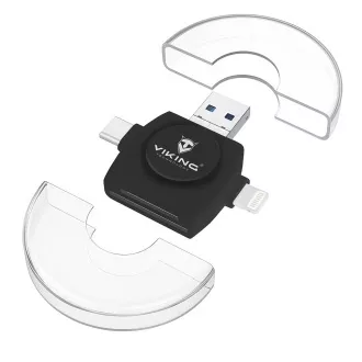 VIKING ČÍTAČKA PAMÄŤOVÝCH KARIET V4 USB3.0 4V1 biela VIKING ČÍTAČKA PAMÄŤOVÝCH KARIET V4 USB3.0 4V1 biela