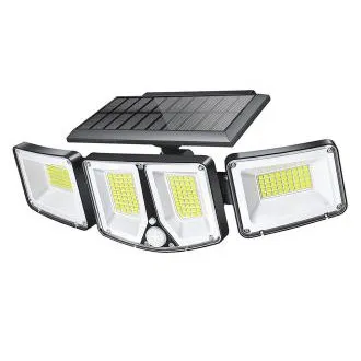 Vonkajšie solárne LED svetlo s pohybovým senzorom VIKING S180/1200lm/2200mAh/3 režimy/IP65