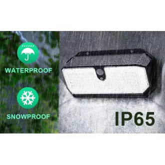 Vonkajšie solárne LED svetlo s pohybovým senzorom VIKING S282/2600lm/2200mAh/3 režimy/IP65 Vonkajšie solárne LED svetlo s pohybovým senzorom VIKING S282/2600lm/2200mAh/3 režimy/IP65