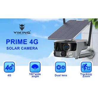 Solárna kamera Viking PRIME-4G/18000mAh/farebné nočné videnie/IP66/aplikácia/Android/iOS Solárna kamera Viking PRIME-4G/18000mAh/farebné nočné videnie/IP66/aplikácia/Android/iOS