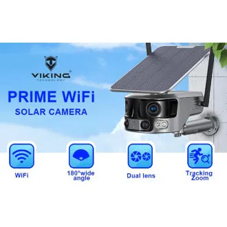 Solárna kamera Viking PRIME-WiFi/18000mAh/farebné nočné videnie/IP66/aplikácia/Android/iOS - Rozbalené