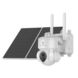 Solárna HD kamera Viking HDs03 4G/20000mAh/farebné nočné videnie/IP66/aplikácia/notifikácia/biela