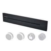 Zásuvková lišta - zápustná Viking LZ40B/230V,50Hz/40cm dĺžka/čierna/až 5 modulov/IP20/hliník/zápustná