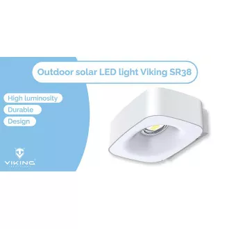Vonkajšie solárne LED svetlo Viking SR38/700 lm/4 režimy/IP65/denná biela