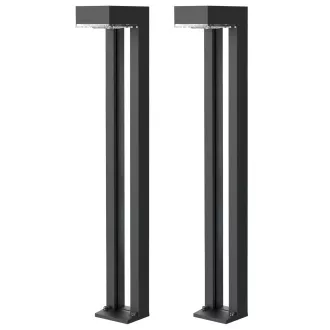 Vonkajšie solárne LED svetlo Viking SR07 - 2ks/1000 lm/IP54/2 režimy/teplá biela