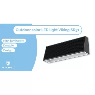 Vonkajšie solárne LED svetlo Viking SR31/700 lm/IP44/4 režimy/denná biela