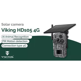 Solárna kamera Viking HDs05 4G/2304x1296/PIR detekcia/pohybový senzor/7800mAh