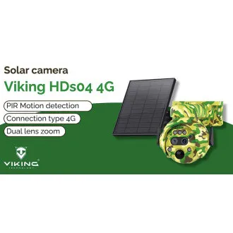 Solárna kamera Viking HDs04 4G sivá/2304x1296/PIR detekcia/pohybový senzor/7800mAh Solárna kamera Viking HDs04 4G sivá/2304x1296/PIR detekcia/pohybový senzor/7800mAh